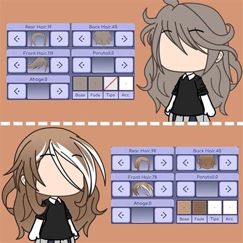 Here are some fun things you can do for face and hair options in the face menu. . Gacha life hair ideas
